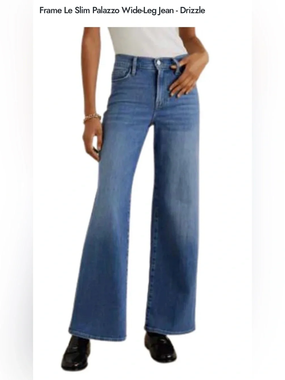 NWT Frame Le Slim Palazzo
Jeans in Drizzle, Size 25 - Picture 2 of 10